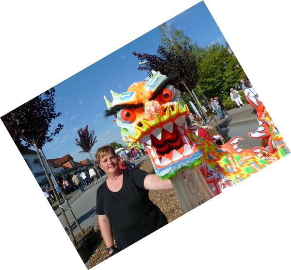 Drache schief