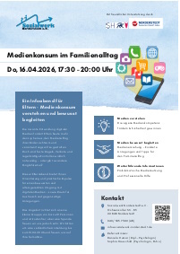 Interner Link: Zur Veranstaltung Medienkonsum im Familienalltag