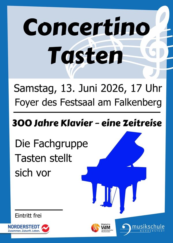 Plakat Concertino Tasten