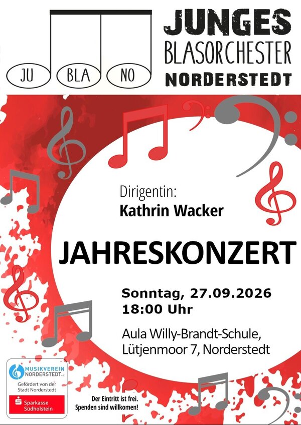 Plakat JuBlaNo_Jahreskonzert 2026