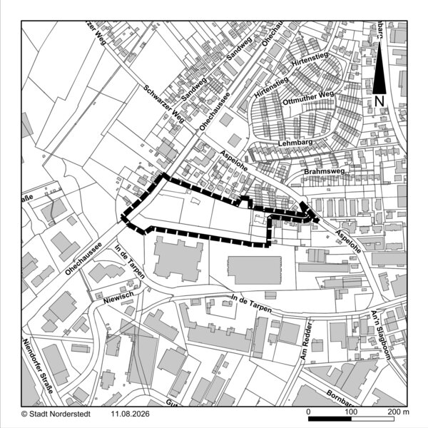 Bekanntmachung nach &sect; 3 Abs. 2 BauGB f&uuml;r den Bebauungsplan Nr. 322 Norderstedt "An der Ohechaussee"