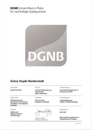 2021-07-06 RP Grüne Heyde-DGNB Vorzertifikat_Seite 1