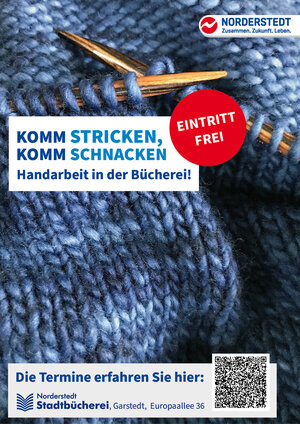Interner Link: Zur Veranstaltung Komm Stricken, komm Schnacken. Handarbeit in der B&uuml;cherei