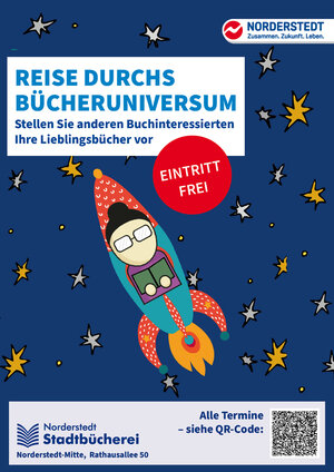 Interner Link: Zur Veranstaltung Reise durchs B&uuml;cheruniversum: Stellen Sie anderen Buchinteressierten ihre Lieblingsb&uuml;cher oder das, was Sie gerade lesen, vor.